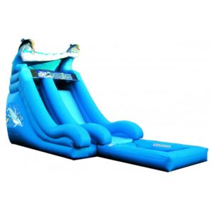 super splash water slide with pool